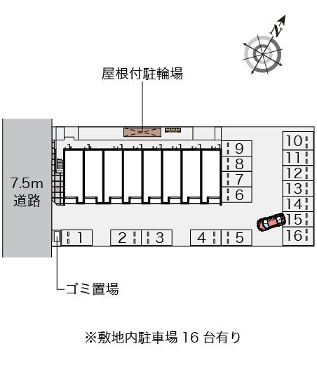 クレイノビアマーレの区画図