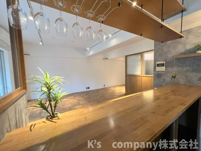 ●茅ヶ崎市柳島海岸　クリオ茅ヶ崎柳島海岸のキッチン|お洒落なカウンタ―キッチン☆
