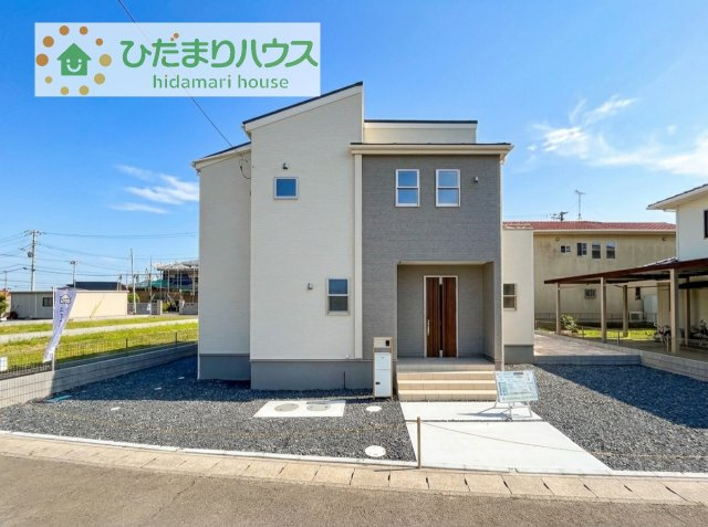 【外観】 | 第1常総市中妻町　新築戸建　1号棟 | デザイナーズのようなお洒落な外観です(^^♪