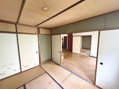 【和室】 | 新金岡第六次住宅１０棟 | 間仕切りを開けて空間を上手にお使いいただける間取です。