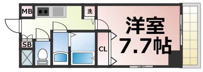 【間取り】 | S-RESIDENCE緑橋駅前 仲介手数料無料