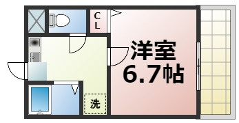 【間取り】 | FLAT34深江橋　仲介手数料無料