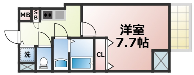 【間取り】 | S-RESIDENCE緑橋駅前 仲介手数料無料