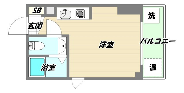 大阪市淀川区十三東３丁目の賃貸マンションの間取り