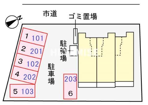 ゼフィールの区画図