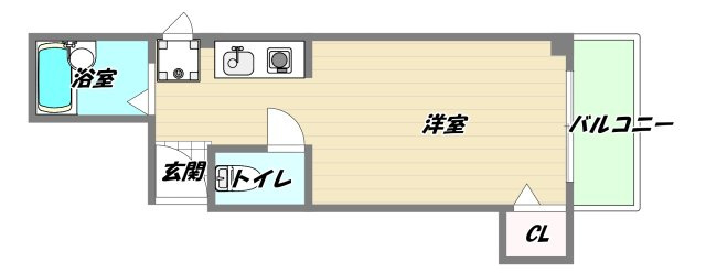 大阪市淀川区十三東３丁目の賃貸マンションの間取り