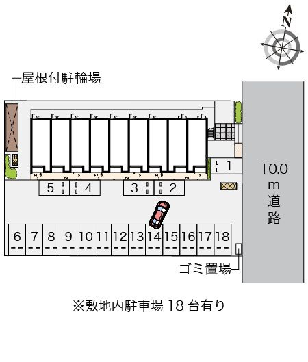 クレイノロイヤル神栖Ⅱの区画図