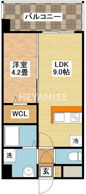 modern palazzo文教通りGrowの間取り