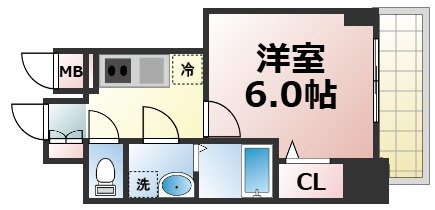 【間取り】 | エスリード大阪城テラス　仲介手数料無料