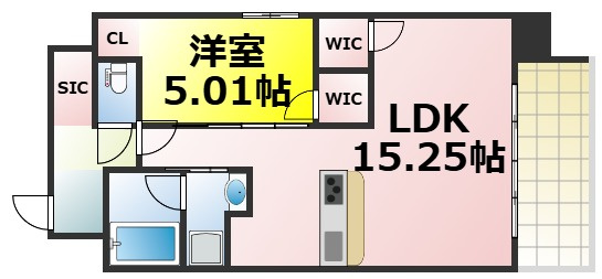 【間取り】 | BRAVE新町 仲介手数料無料