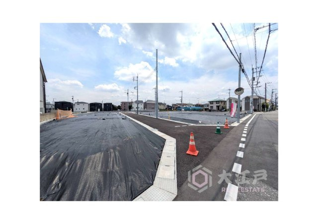 練馬区大泉町１丁目全２５区画１期土地分譲の前面道路含む現地写真