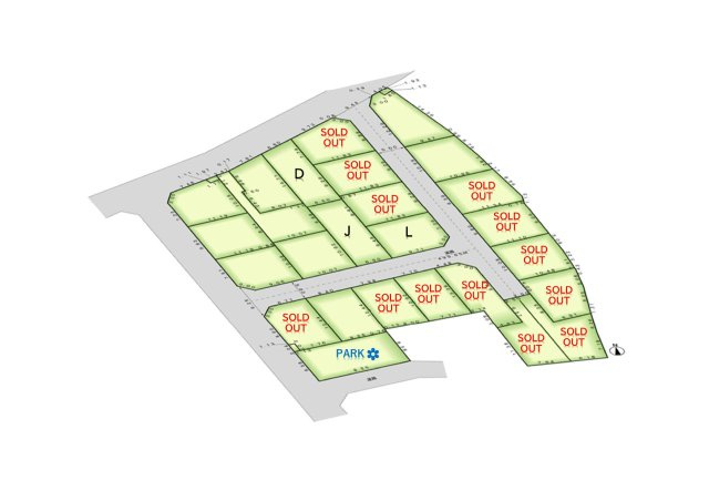 練馬区大泉町１丁目全２５区画１期土地分譲の区画図