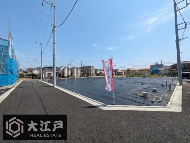 練馬区大泉町１丁目全２５区画１期土地分譲の前面道路含む現地写真|分譲地内の道路幅員は約５ｍ！