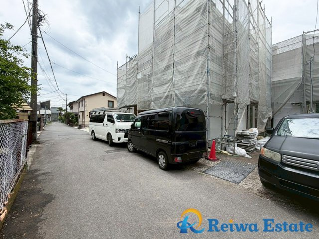 新築戸建　藤沢市辻堂東海岸1丁目の前面道路含む現地写真