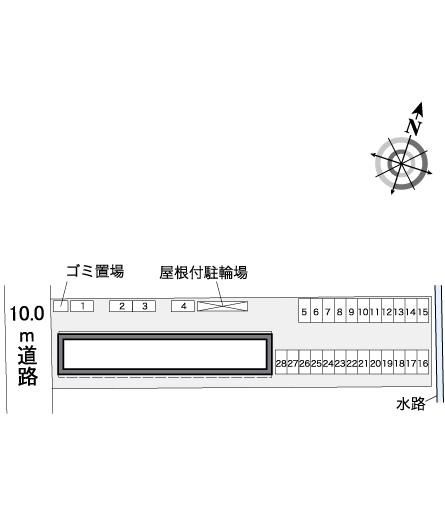 レオパレスマーブル神栖の区画図