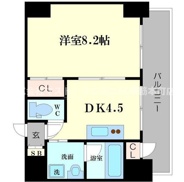 アーバンステージ安堂寺Ⅰの間取り
