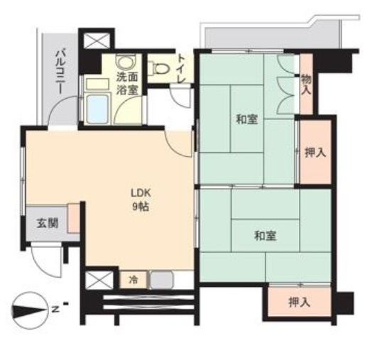 厚木サンハイツの間取り