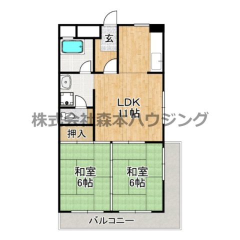 【間取り】 | 　奥野マンション
