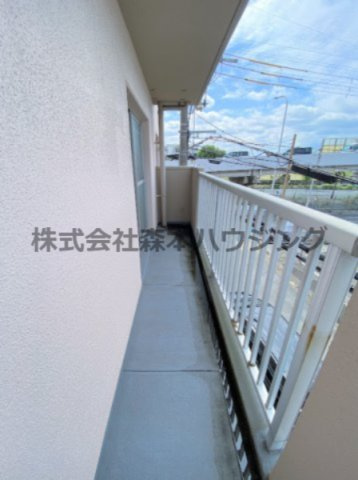 【バルコニー】 | 　奥野マンション | 使い勝手の良いL字型バルコニーです