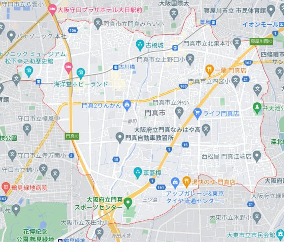 レジデンス　シェーネルの地図|門真市全域地図