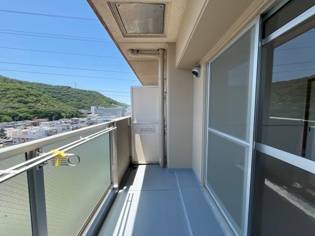 高岡中村コーポⅡのバルコニー