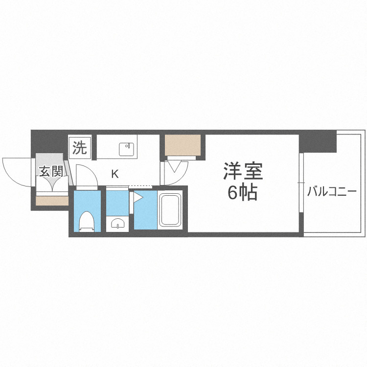 エステムコート大阪WESTⅡの間取り