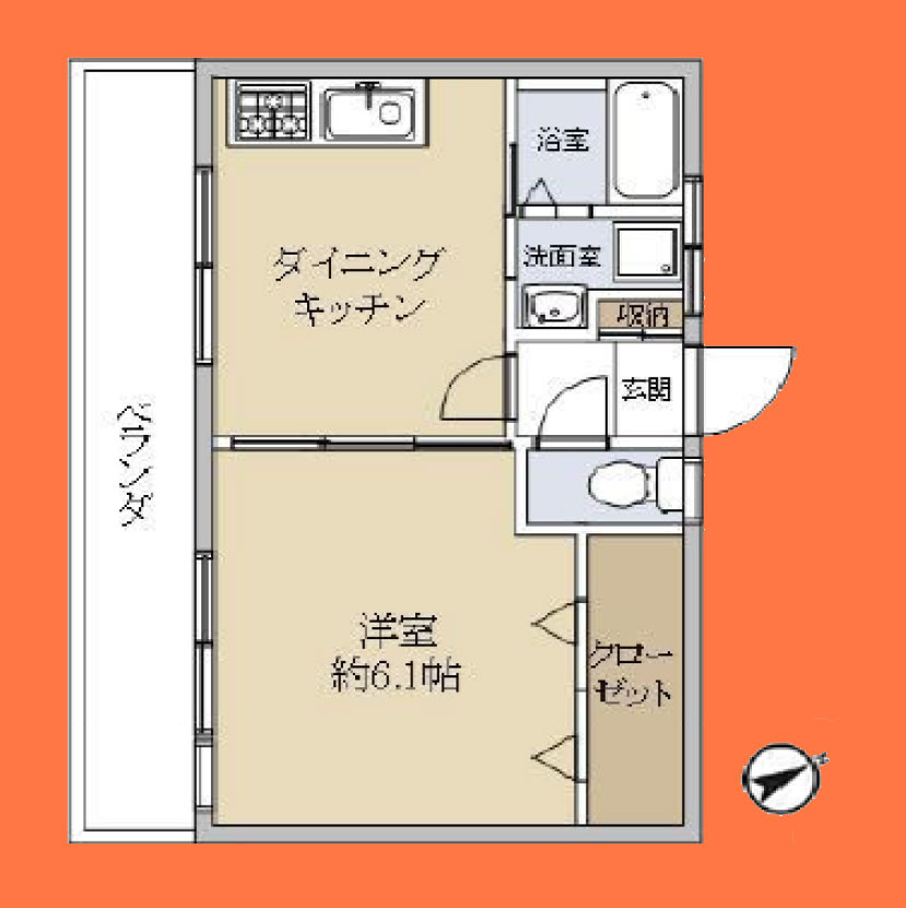 玉堤マンションの間取り