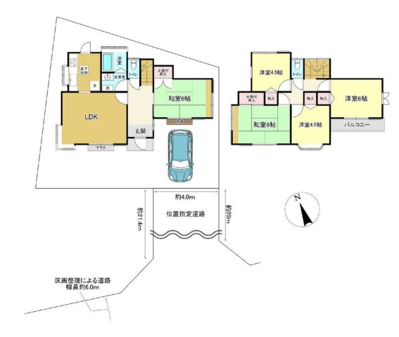 【区画図】 | 加須市川口1丁目　中古戸建