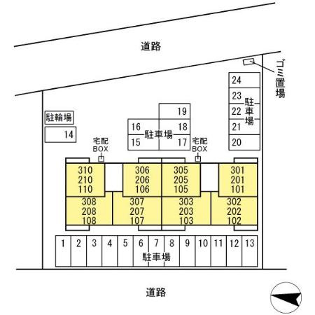 ダイシエルの区画図