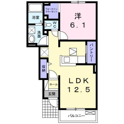 メゾンステージ水野　Ａの間取り