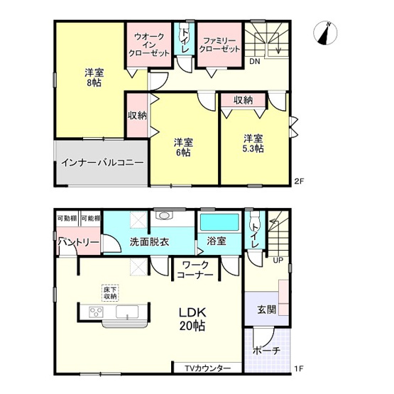 【間取り】 | 姫路市大津区天満8期／全2棟