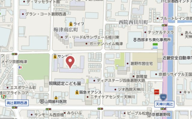 梅津グランドハイツ　4階の地図
