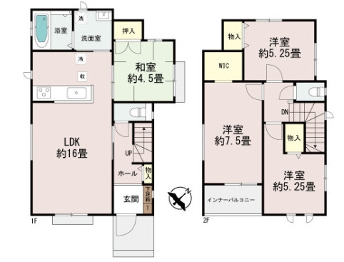 豊見城市金良Ⅲ（全10棟）C号棟の間取り|C号棟　