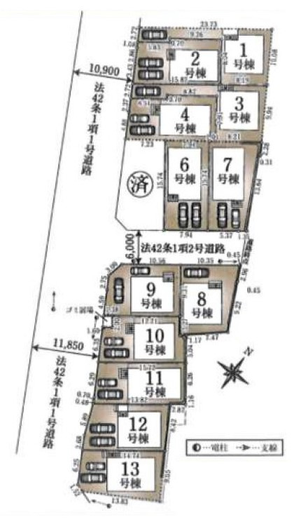 清瀬市中里第23　全13棟　1号棟