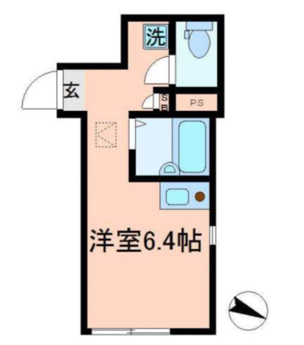 北区岸町１丁目のアパートの間取り