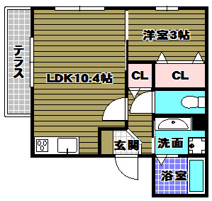 ラメゾンピック和泉中央の間取り