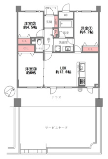 【間取り】 | プレステ15番館鶴見緑地