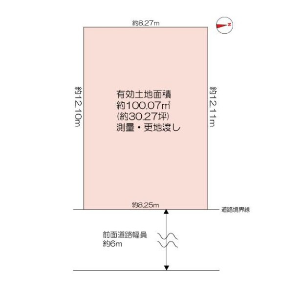 五月が丘南　新築戸建用土地の土地図
