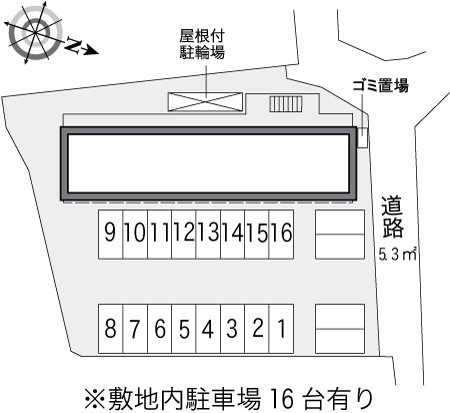 【駐車場】 | レオパレスラポール深井
