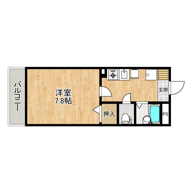 もみじハイツの間取り