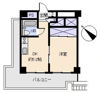 紅葉ガ丘ガーデンハイツA棟の間取り