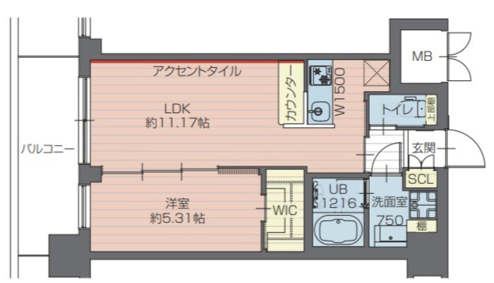 プレジオ川口ASIANの間取り