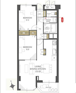 【間取り】 | 京急西広島マンション