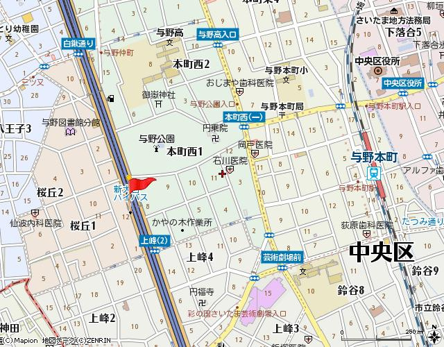ラトゥール桜丘の地図