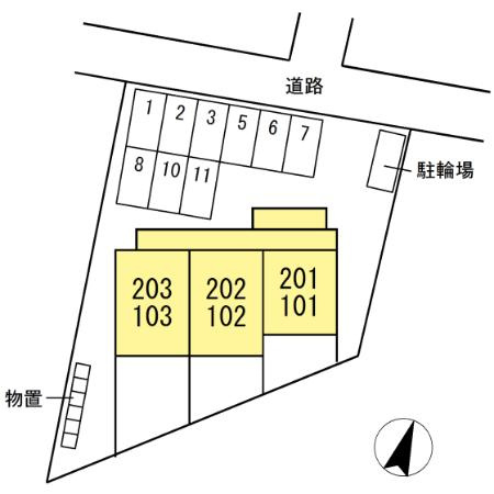 ラ･ペジブルの区画図