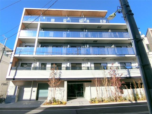 スタイリオ池上WeLL@仲介手数料無料の外観|2024年1月築　RC鉄筋コンクリート造地上5階建て1K～2LDK総戸数45戸
東京都大田区池上7丁目　東急池上線池上駅徒歩7分