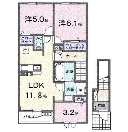 川越市アパートの間取り