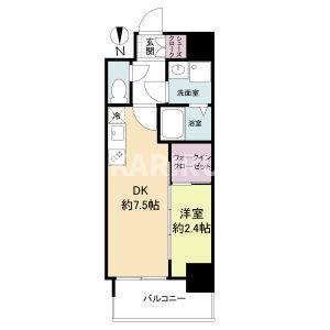 セレニテ谷町四丁目アリエの間取り
