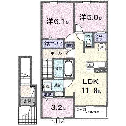 川越市アパートの間取り
