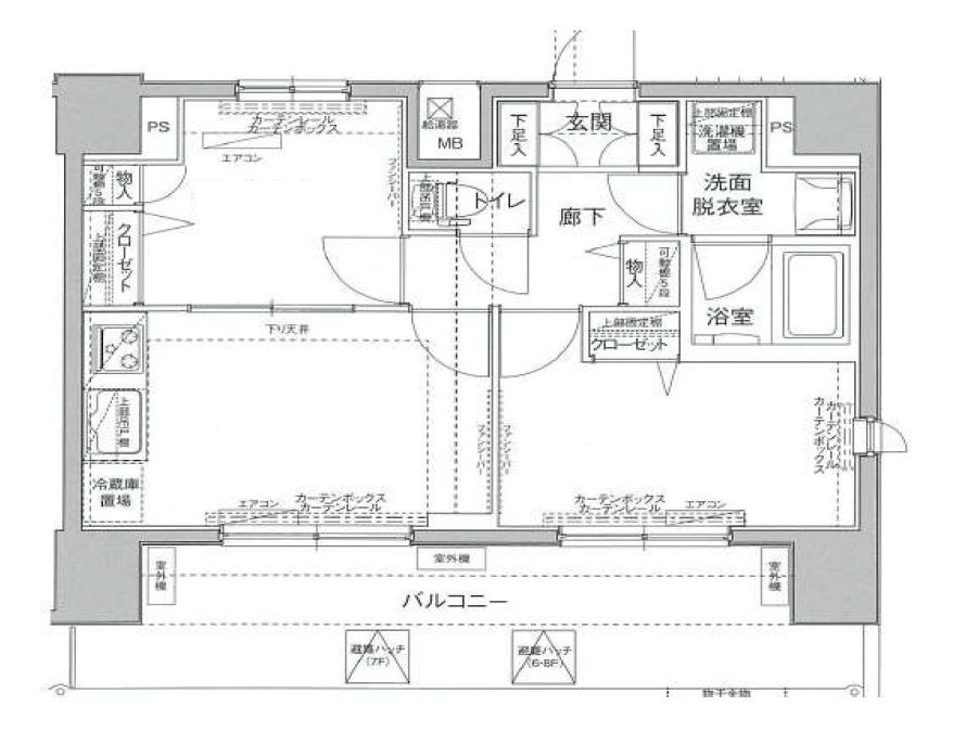 ティモーネ日暮里イーストの間取り|間取りです。